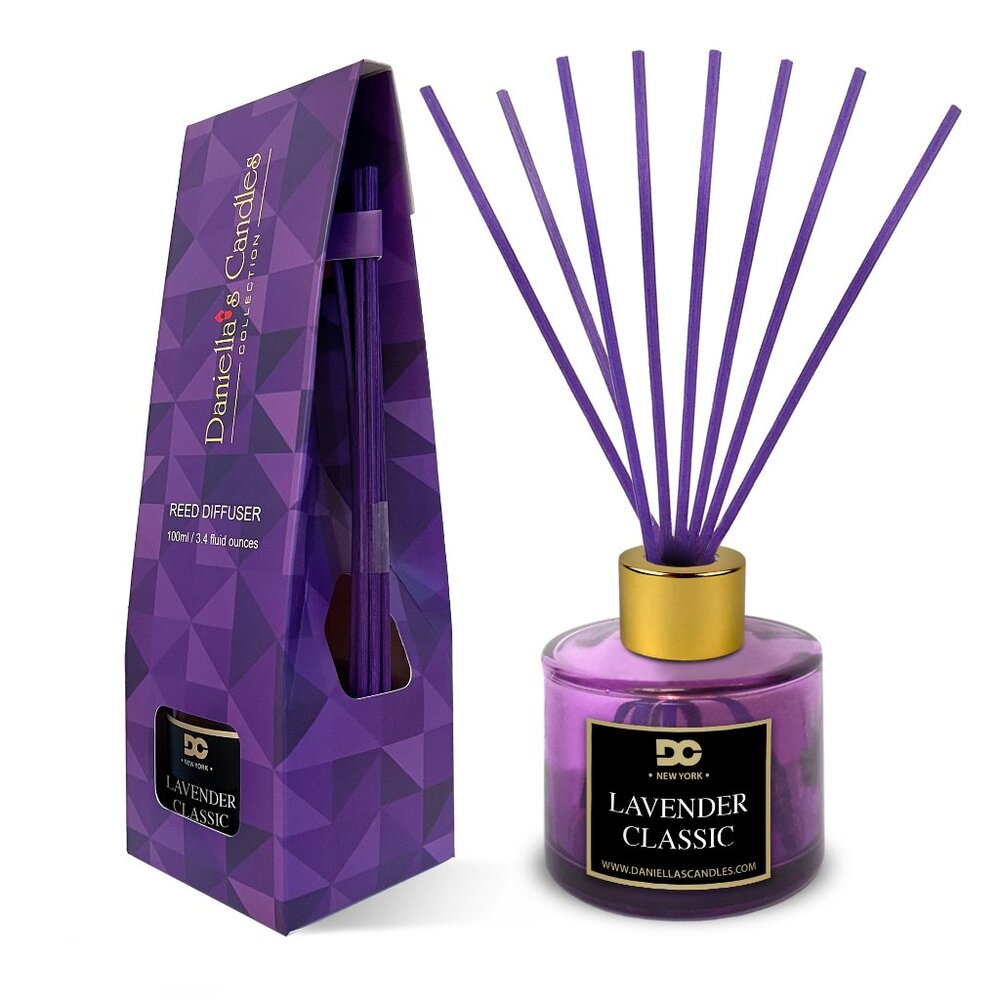 Lavender Classic Reed Diffuser Set Purple - 3.4oz/100mL